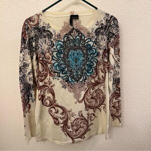 New Directions Long Sleeve Graphic Tee (Size Large)